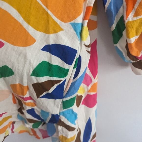 Women's Tabitha Brown Botanical Print Cover Up Shirt Dress Target XXS - Picture 3 of 7